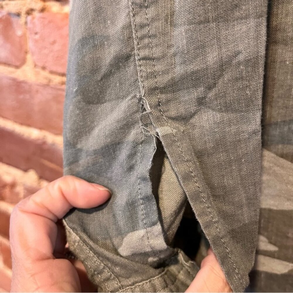 Rails Everett in Camo Size Small Linen/Rayon Blen… - image 4